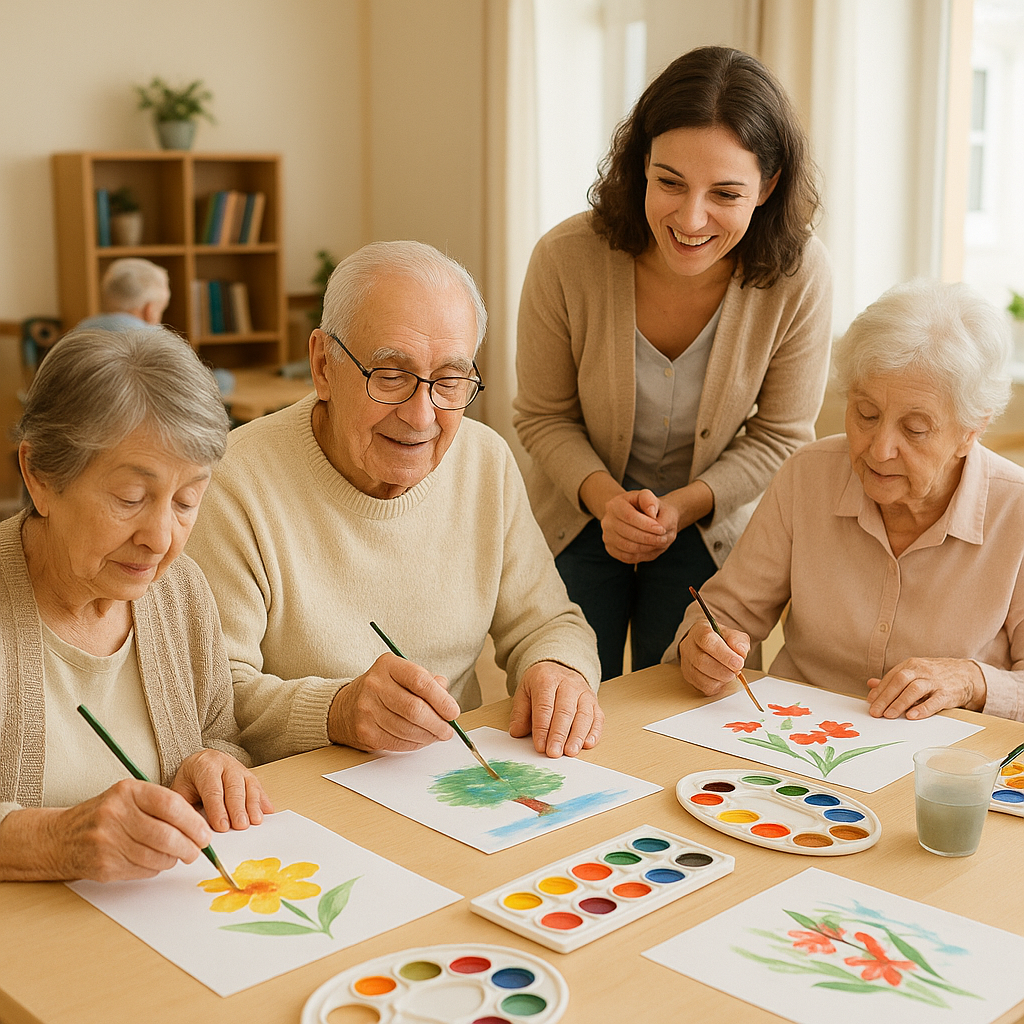 시니어회상미술지도사